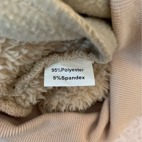 Men’s Beige/Khaki Brown Hoodie with Drawstring and Pockets Size S EUC - Picture 4 of 4